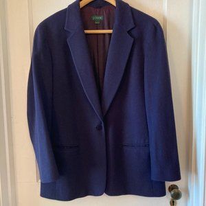 Navy wool and cashmere J Crew blazer